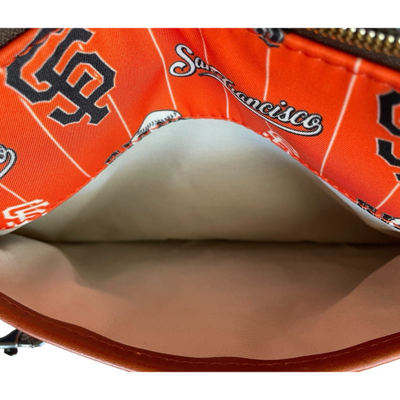 NWT DOONEY & BOURKE MLB San Francisco GIANTS Orange Crossbody Bag Key Coin Case - Picture 8 of 11